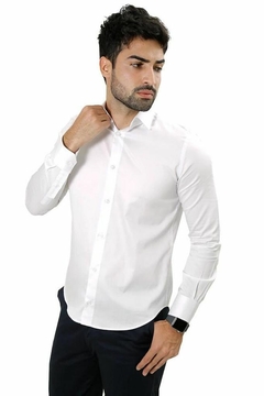 CAMISA SOCIAL MANGA LONGA SLIM FIT BASICA - comprar online