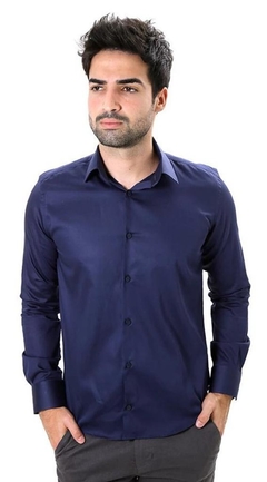 CAMISA SOCIAL MANGA LONGA SLIM FIT BASICA na internet