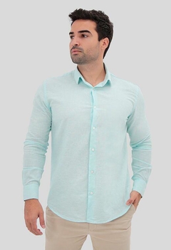 CAMISA MASCULINA LINHO SLIM FIT