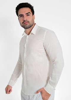 CAMISA MASCULINA LINHO SLIM FIT