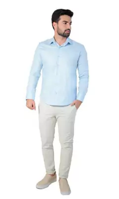 CAMISA SOCIAL MANGA LONGA SLIM FIT BASICA - comprar online