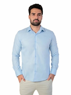 CAMISA SOCIAL MANGA LONGA SLIM FIT BASICA na internet