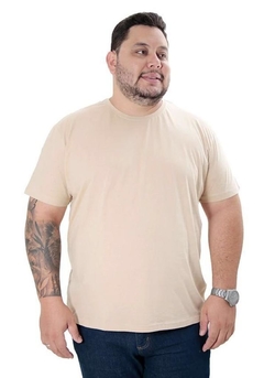 CAMISETA BÁSICA GOLA REDONDA LISA PLUS SIZE