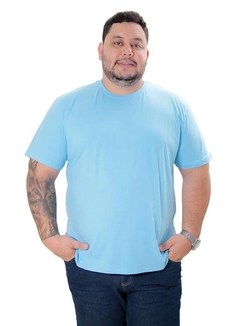 CAMISETA BÁSICA GOLA REDONDA LISA PLUS SIZE - RM CAMISARIA ROUPAS E ACESSORIOS