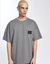 T-shirt Oversized Cromo Flame Chumbo - THESAINT MAFIA
