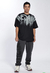 T-shirt Oversized THESAINT Paint Preta - THESAINT MAFIA