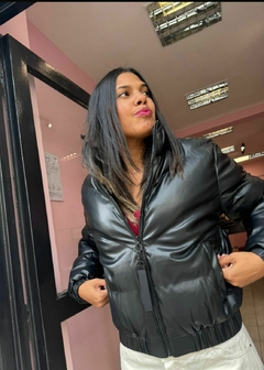 campera abrigo eco cuero barcelona - comprar online
