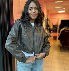 campera bomber corta