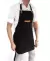Delantal Jean Negro Y Cuero Genuino Cocina Barbería Barman