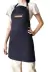 Delantal Gabardina Azul Y Cuero Vacuno Genuino Cocina Hogar - comprar online