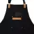 Delantal Jean Negro Y Cuero Genuino Cocina Barbería Barman - comprar online
