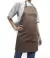 Delantal Gabardina Y Cuero Vacuno Genuino Cocina Hogar