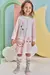 Camisola Infantil Kukie em Malha Comfy Rosa - comprar online