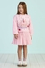 Vestido Infantil Mon Sucré Em Pelo de Carneirinho Rosa e saia em Tule - comprar online