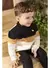 Conjunto Infantil Charpey em Moletom Preto com Bege - comprar online