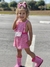 JARDINEIRA INFANTIL ROSA LOREN COM POCHETE GROW UP - loja online