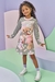 Vestido Infanti Ursinho E Cachorrinho Infantil - Amor de Marias Kids