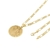 Kit Medalha São Bento com Corrente Elo 3x1 6mm e 60cm Folheado a Ouro 18k