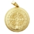 Kit Medalha São Bento com Corrente Elo 3x1 6mm e 60cm Folheado a Ouro 18k - loja online