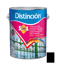 1/2 Lt Esm. Sintético 5 en 1 NEGRO MATE DISTINCION