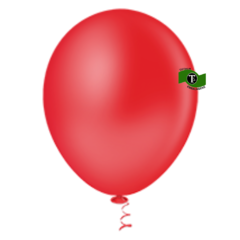 Balão Redondo vermelho 9" c/ 50 - comprar online