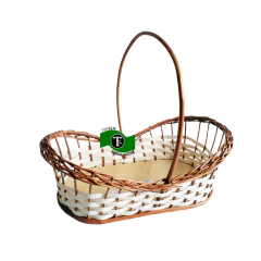 Cesta de Vime Modelo Canoa - Thisen Embalagens