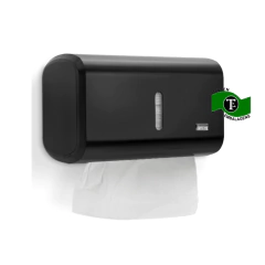 Dispenser Papel Toalha Compacto Preto/Branco