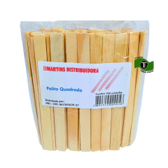 Palito picolé ponta quadrada
