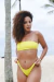 Conjunto Top Faixa + Asa Delta Rebatida Amarelo Solaris en internet