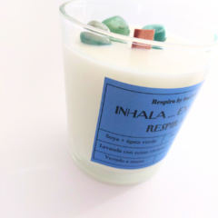 Vela de soya "Inhala... exhala, repite" 10 oz - comprar en línea