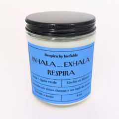 Vela de soya "Inhala ... exhala, repite" - tienda en línea