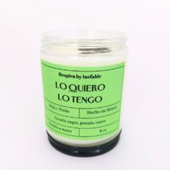Vela de soya "Lo quiero, lo tengo" en internet