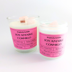 Vela de soya "Soy amable conmigo" 10 oz - tienda en línea