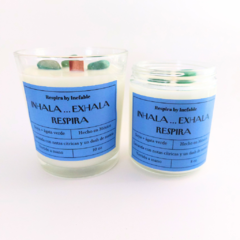 Vela de soya "Inhala... exhala, repite" 10 oz - tienda en línea