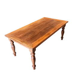 Mesa com Base em Cedro e Tampo de Peroba Rosa Dem. 2x1,06
