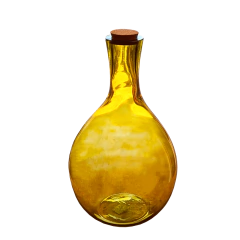 Garrafão Bojudo Guarda Rolhas Âmbar G Decorativo 30L