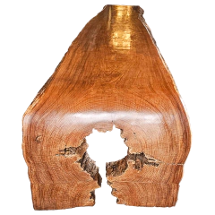 Mesa de Jantar Cascata em Cumaru Tora com pé de ferro 4,60x1,20