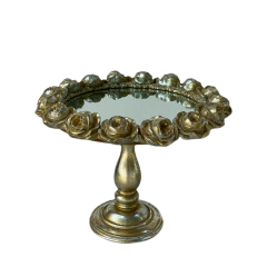 Doceira com Flores e Fundo de Vidro Alta