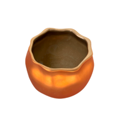 Pote de Cerâmica Cobreado Pequeno