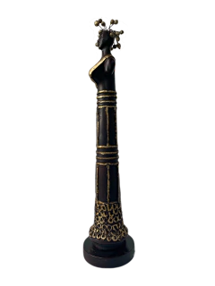 Escultura Decorativa Mulher Africana Em Resina Média - comprar online