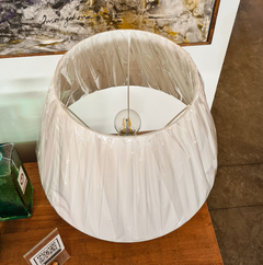 Abajur com Base de Metal e Cerâmica com LED e Cúpula - loja online