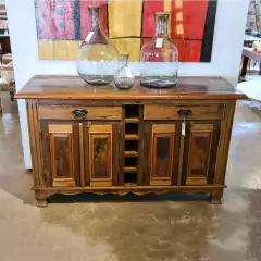 Buffet 4 Portas e 2 Gavetas em Madeira de Demolição - comprar online