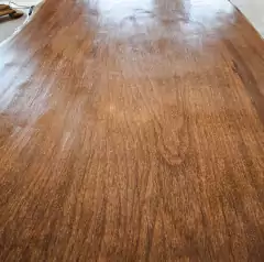 Imagem do Mesa de Jantar Cascata em Cumaru Tora com pé de ferro 4,60x1,20
