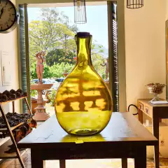 Garrafão Bojudo Guarda Rolhas Âmbar G Decorativo 30L - loja online