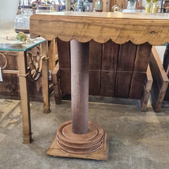 Mesa de Jantar com Borda Recortada e 2 Pés Base Quadrada 1,50X0,70 - loja online