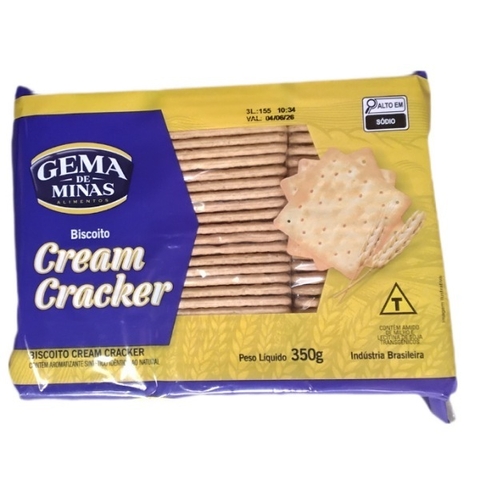 Biscoito Cream Cracker,pacote com 350 Gema de Minas. - comprar online
