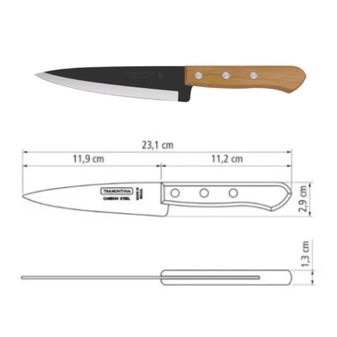 Faca Peixeira 5' em Carbono p/Cozinha - Tramontina