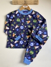 PIJAMA MOLETINHO FLANELADO PLANETAS - comprar online