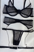 Conjunto transparente sexy na internet