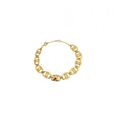 Pulseira aros e cavalo folheado a ouro 18k